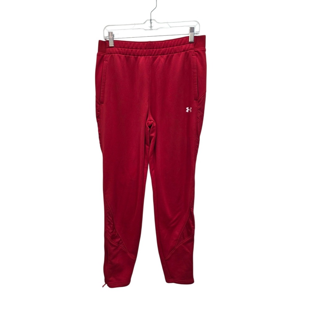 Under Armour Red Tapered Track Pants Men's Medium Techwear Gorpcore‎ Inspired